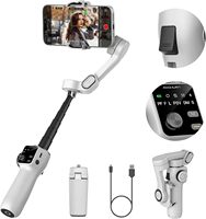 AOCHUAN 3-Axis Handheld Gimbal Phone Stabilizer with Extension Rod  8.0 Anti Shake Face Tracking for Phone Outdoor Shooting Vlog