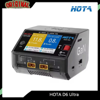 HOTA D6 Ultra Dual-Channel Charger - AC 300W/DC 650W (GaN+SiC) for 1-6S LiPo/LiHV/NiZn/NiCd/NiMH (XT60) FPV