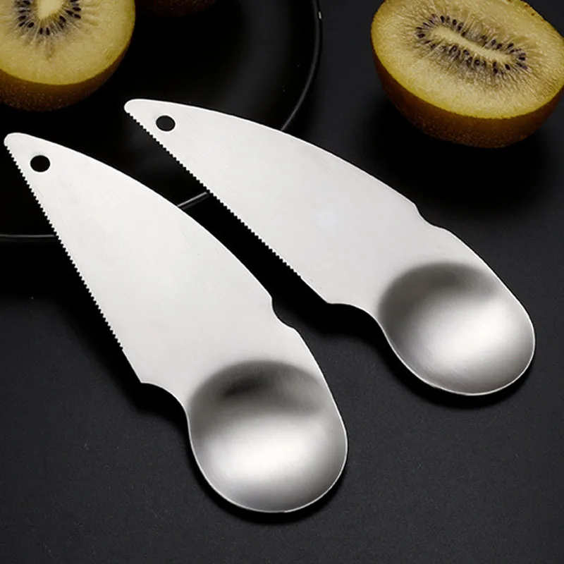 

1 Pcs 304 Stainless Steel Multifunctional Kiwi Fruit Knife Spoon Divider Fruit Opening Artifact Kitchen Accessories Gadget