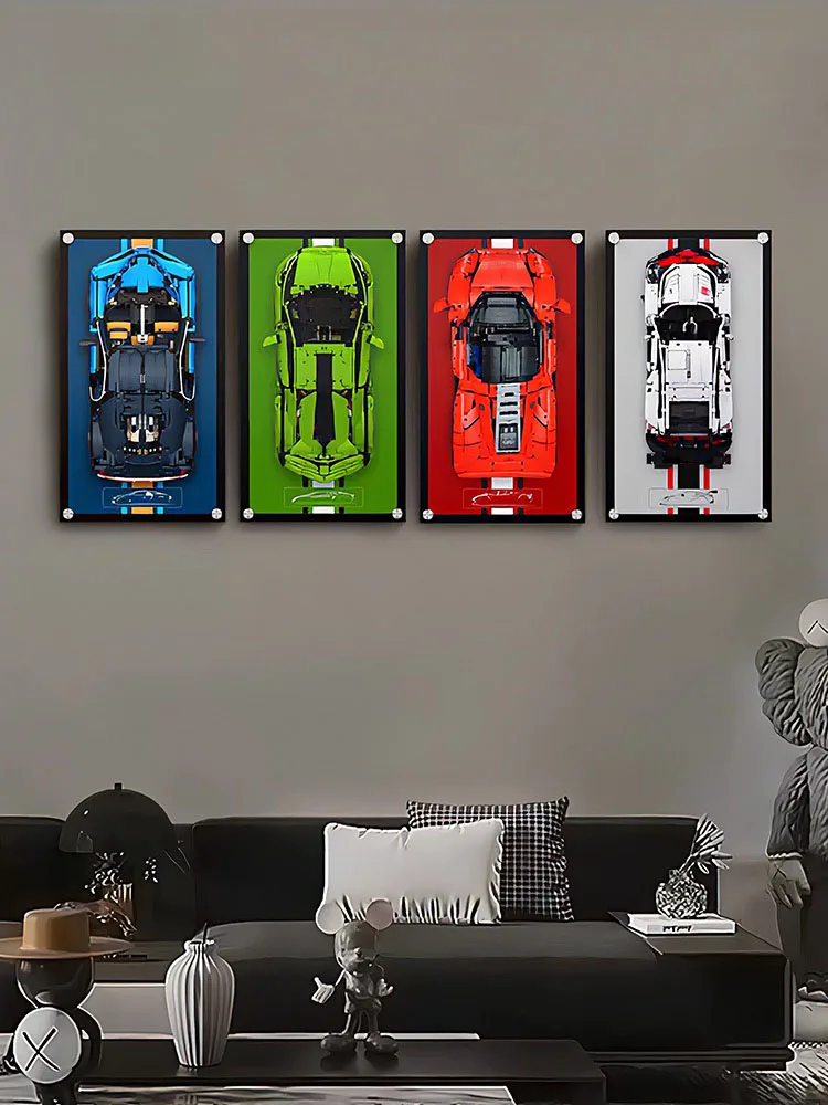 27.5" Wall display for LEGO® Technic Porsche 911 RSR 42096 Fast shipping