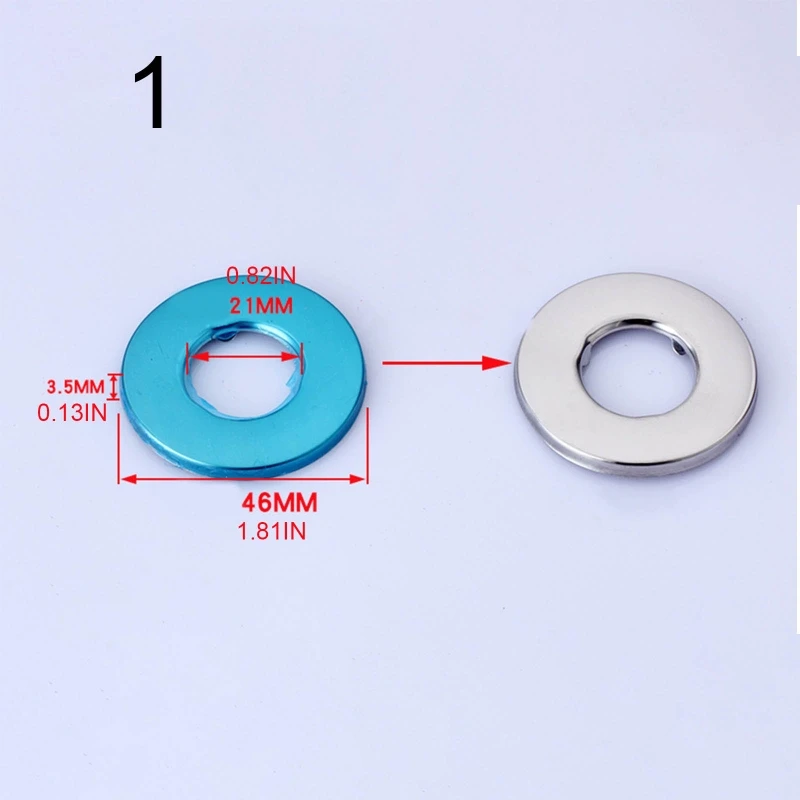 Penutup Dekoratif Keran Flange Belah Dinding Pelat Escutcheon Bulat untuk Mempercantik, Menutupi, Memblokir Lubang Pipa