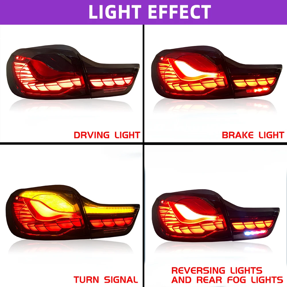 Car Lights for BMW F32 Tail Light 2012-2019 F82 LED Tail Lamp F36 M4 GTS 428i 435i DRL Dynamic Signal Automotive Accessories