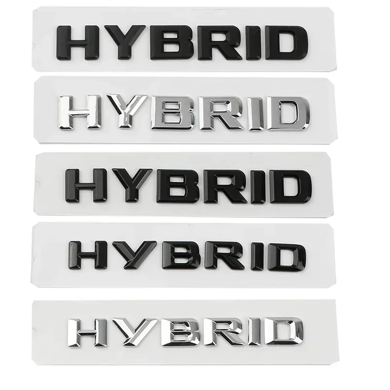 3D ABS Hybrid Letters Side Fender Rear Trunk Badge Emblem Stickers For Mercedes Benz S400 E350 GLE450 W211 W212 W163  W221 W222