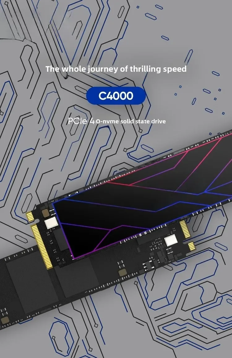 A4000 SSD PCIE4.0 1T kompatibler PS5 Desktop-Laptop M.2 Computer SSD