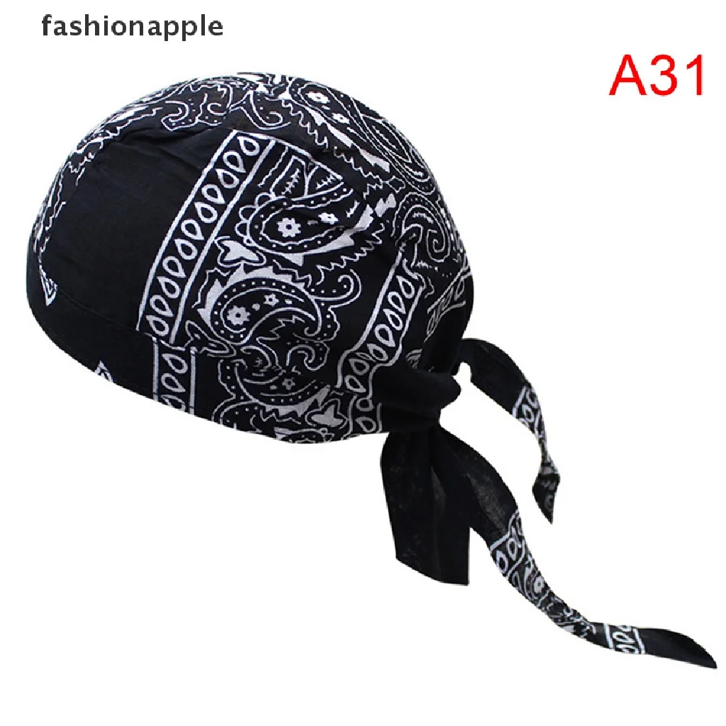 1PCS Breathable Quick Dry Bandana Pirate Cap Helmet Liner Cooling Bicycle Headscarf Cycling Hat Headband for Men Women