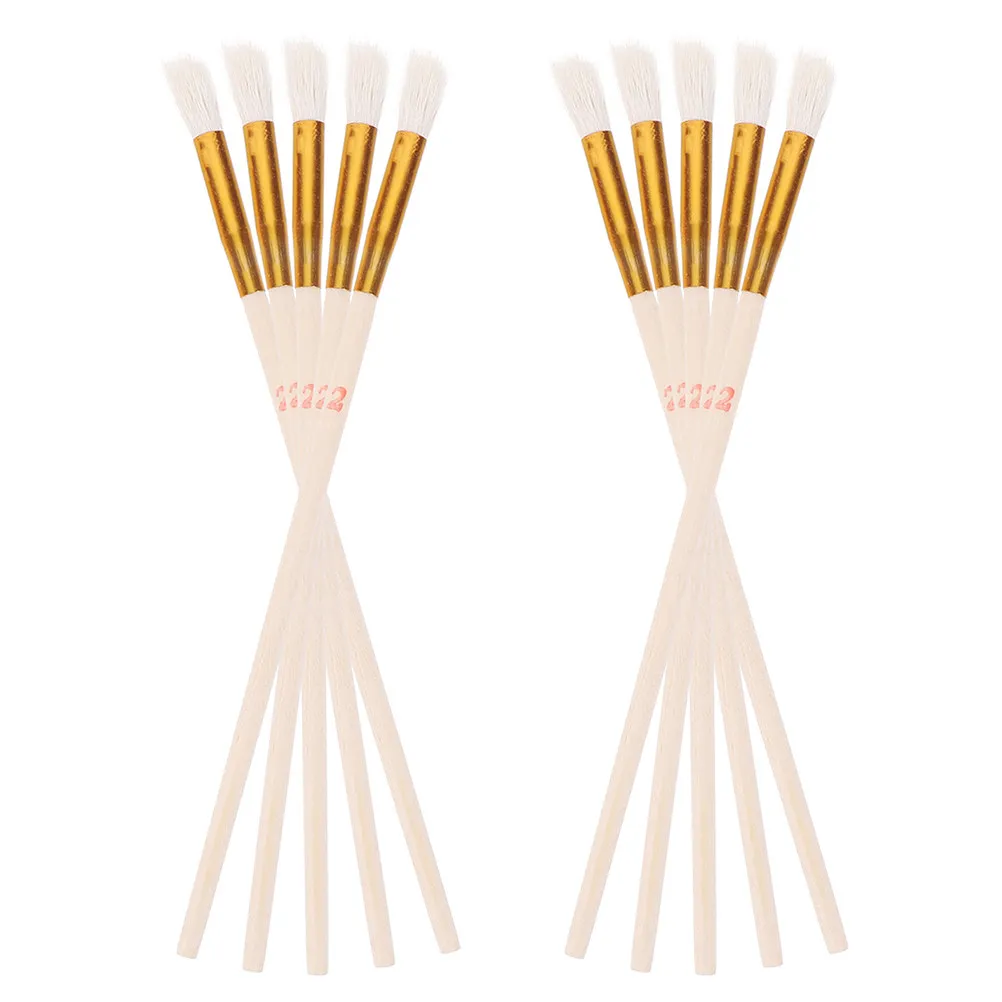 10Pcs Lightweight Pollination Brush Wool Bristles Fruit Pollination Pen Vegetable Pollinator Flower Growing Tools Indoor Garden