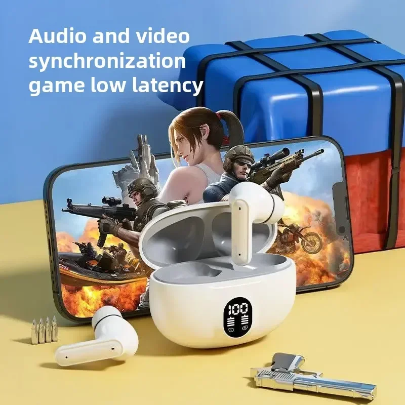 سماعات رأس TWS لاسلكية جديدة مع ميكروفون لتقليل الضوضاء عالية الدقة للهواتف الذكية