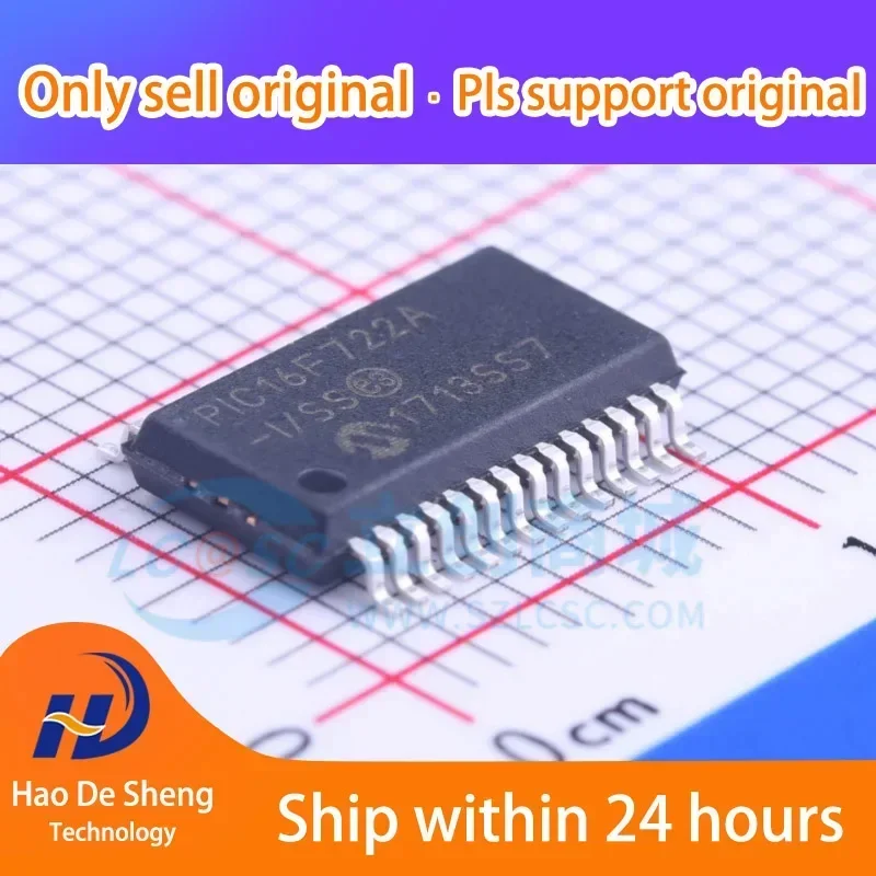 

10 шт./лот PIC16F722A-I/SS PIC16F722A SSOP-28, новый, оригинальный, в наличии