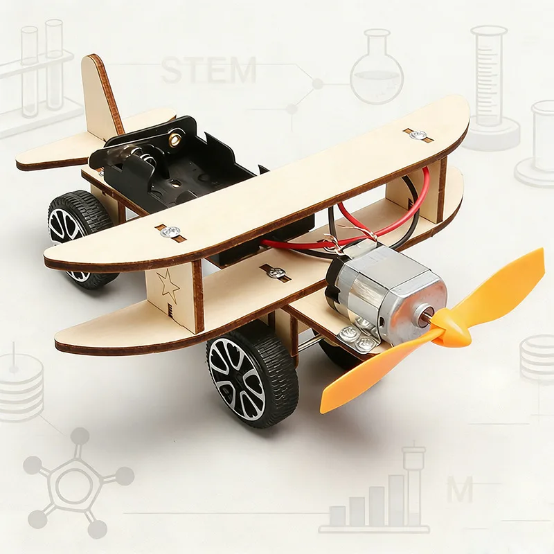 STEAM Technology Maker Electric Scooter DIY Handmade Albatross Plane Model Experimental Materials Student Educational Puzzle Toy