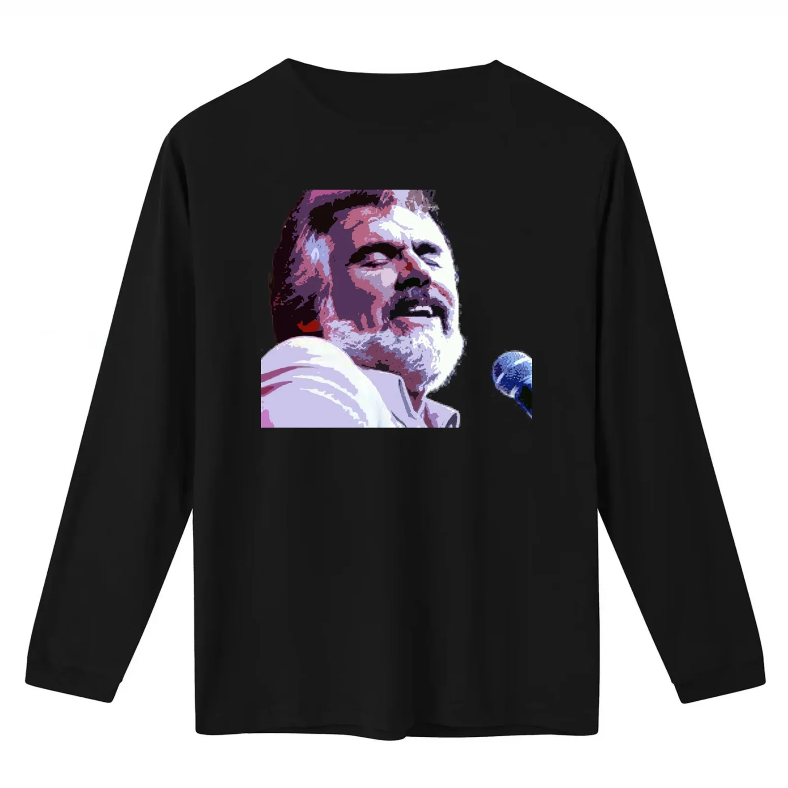 Kenny Rogers T-Shirt Summer Casual Cotton Tee Oversized Streetwear Tops Vintage Graphic Print Loose Fit Short Sleeve
