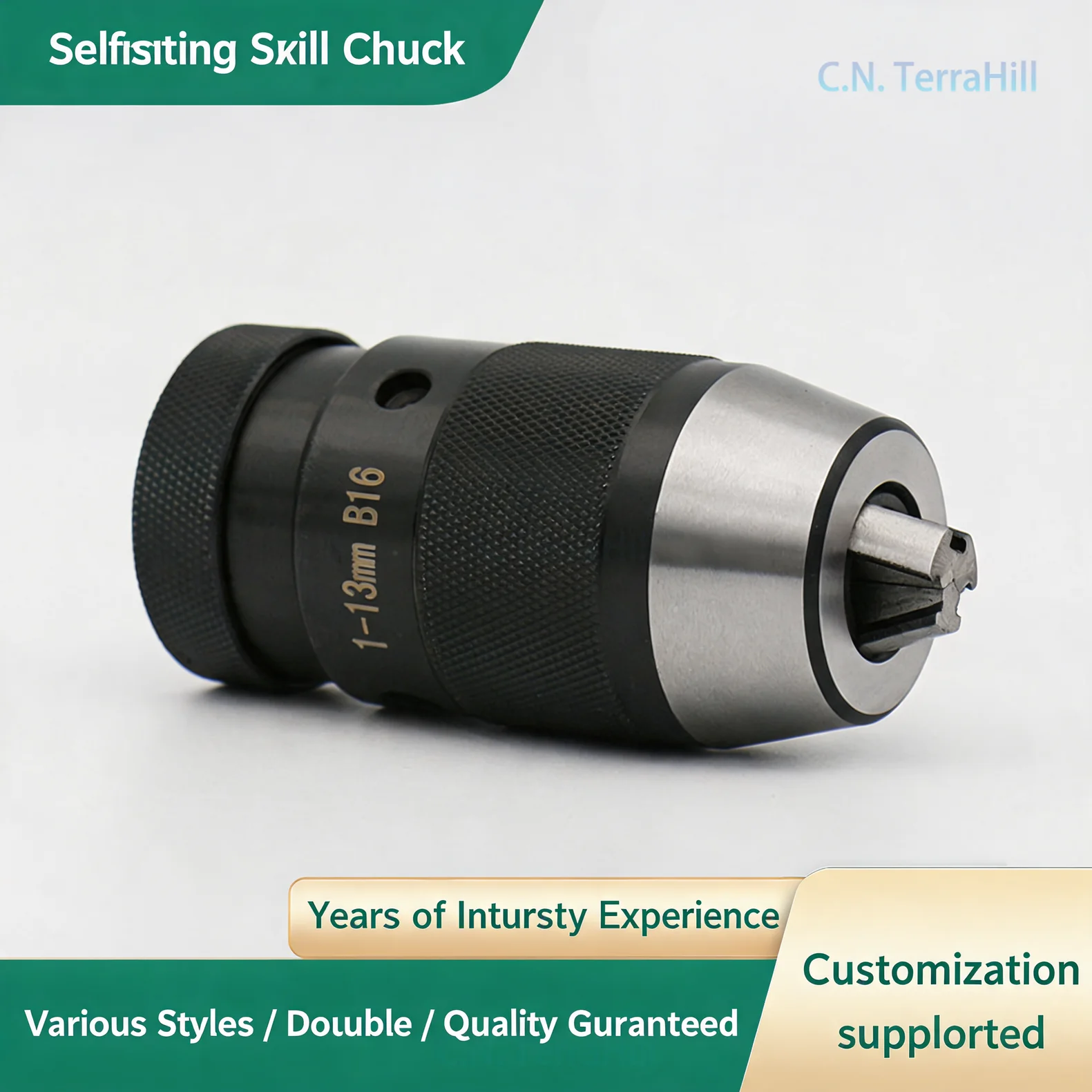 Heavy Duty Self Tightening Drill Chuck 1-13mm B16 JT33 JT6 High Precision Keyless Chuck 1-16mm B18 for Drill Press Milling