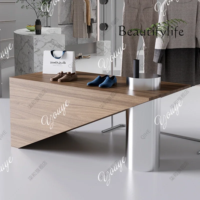 

J High End Store Коммерческий Nakajima Tai Текущая вода Тай Отверстие Каменный стол Полка Nakajima Цвет ореха