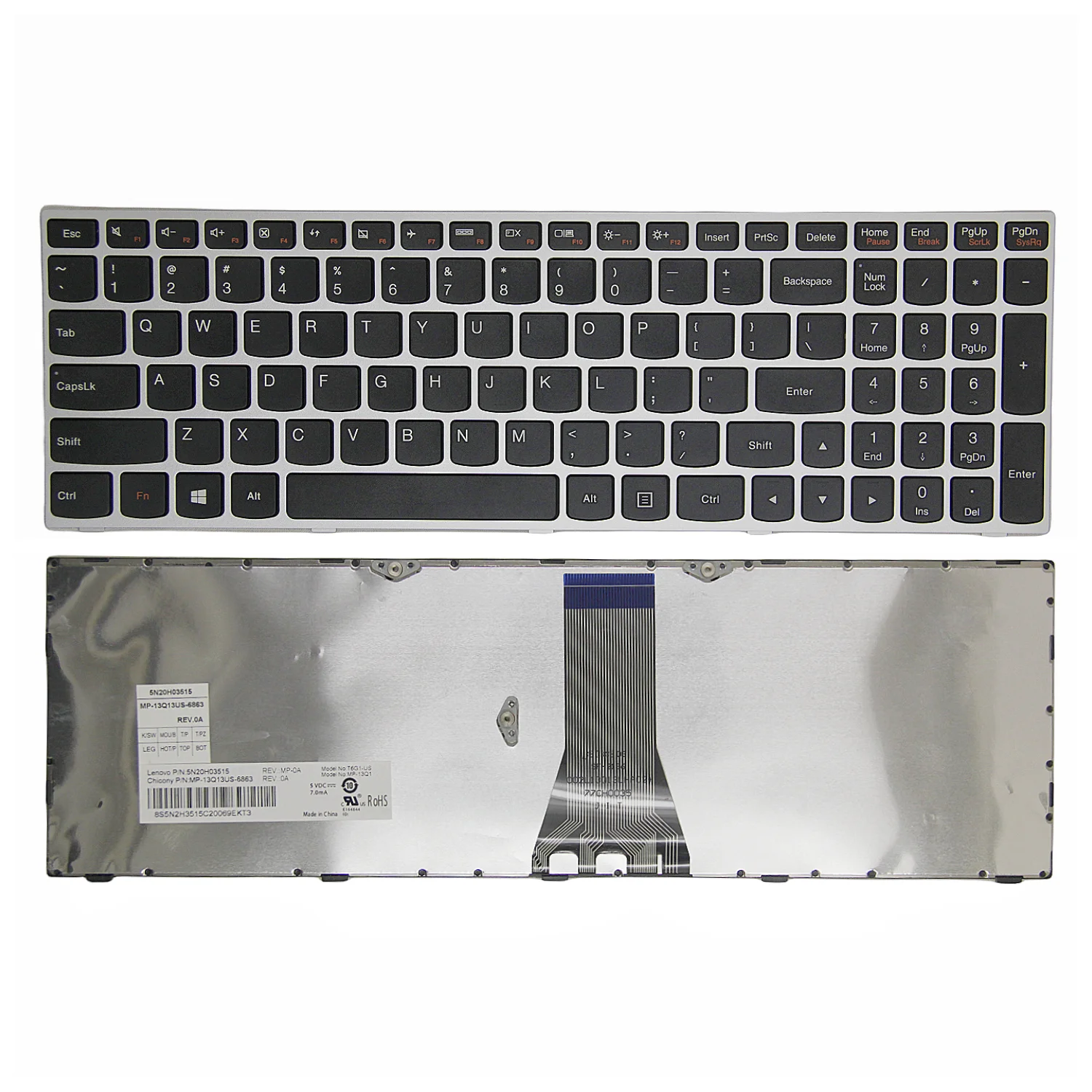 Original US Keyboard For Lenovo G70 500-15ACZ E50-70 E50-80 Y50C 300-15ISK E51-80 G70-80 G70-70 500-15ISK G50-45 English Laptop