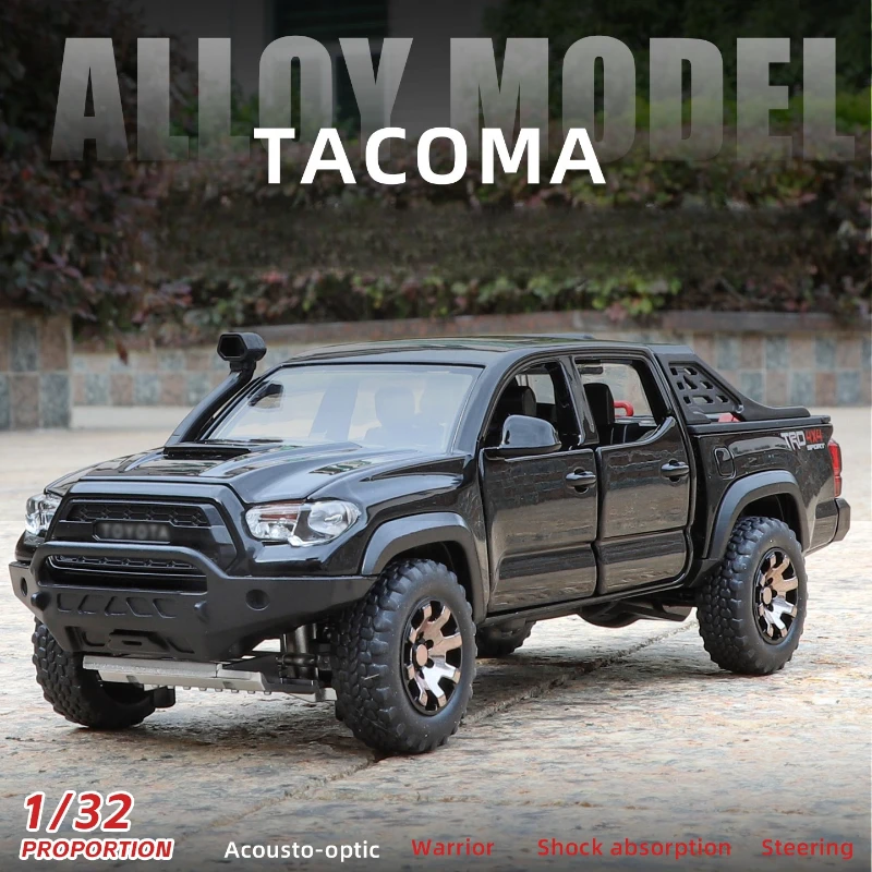 

1:32 Toyota Tacoma пикап модель автомобиля литой под давлением сплав игрушечный автомобиль детский подарок для мальчиков коллекция домашний декор миниатюрный Voiture