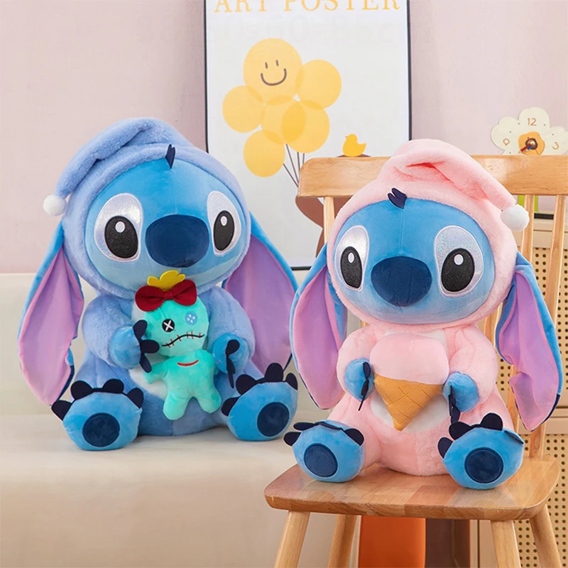 60 cm Kawaii Anime Stitch Plüschtier, große Stitch-Puppe, niedliches Cartoon-Tier, Kindergeburtstag, Weihnachtsgeschenk, perfekt für Preis