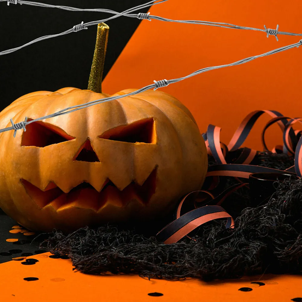 

2 шт. пластиковых имитаций колючей проволоки для жуткого декора на Хэллоуин, ковбойских вечеринок и украшений