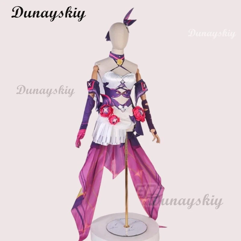 시린 코스프레 코스튬 가발 할로윈 크리스마스 축제 파티 패션 역할 놀이 게임, 혼카이 임팩트 3 번째 시린 코스프레 코스튬