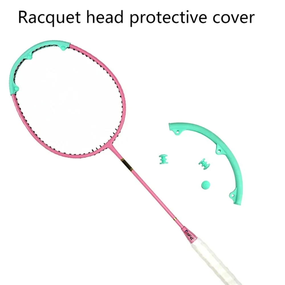 Scratch Prevent Badminton Racket Head Edge Protector Reduce Impact Friction Racket Head Protector Wear Resistant