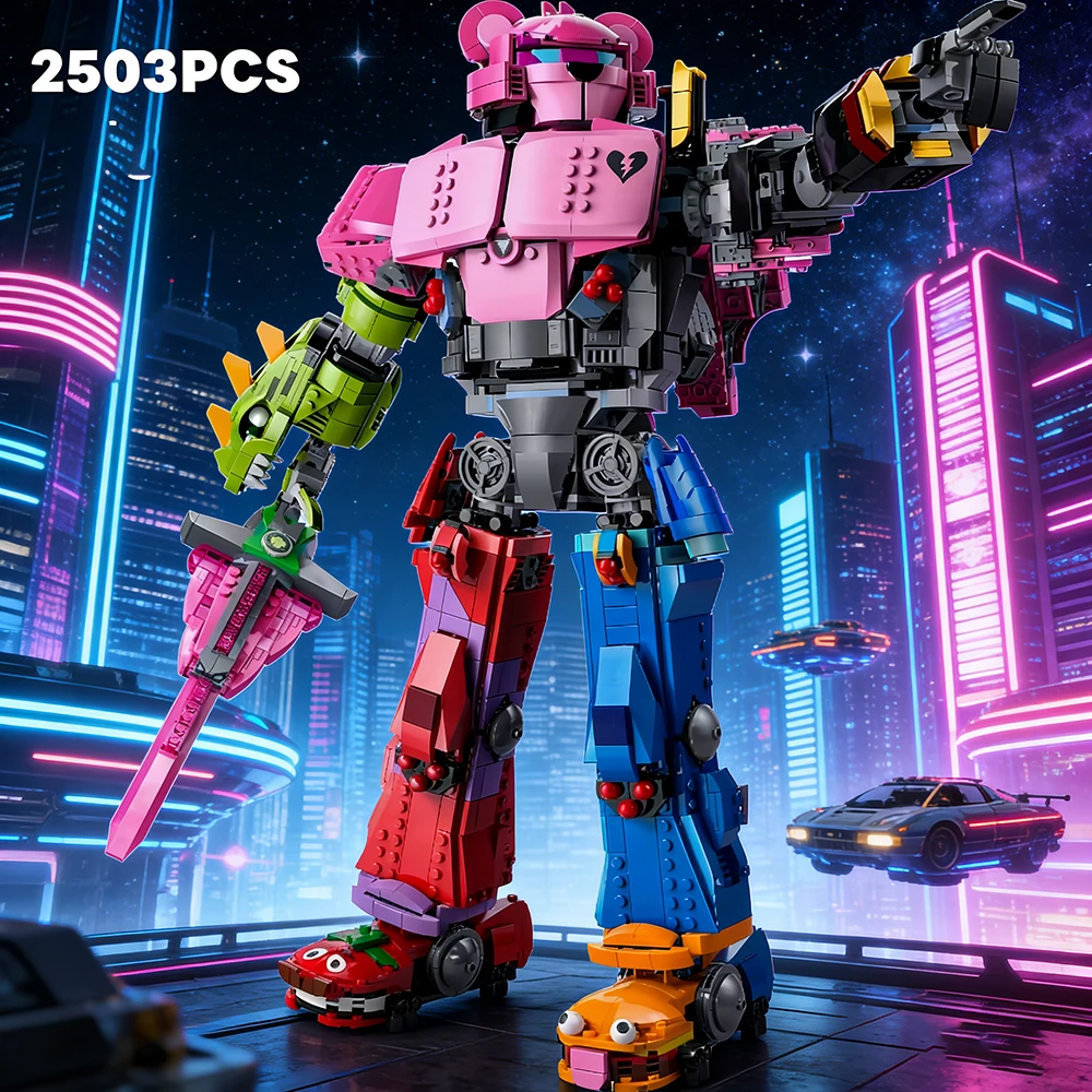 

Хит продаж 2026: Конструктор-робот «Герой-Меха» для сборки, модель лидера команды, игрушка для мальчиков, подарок на Рождество и день рождения