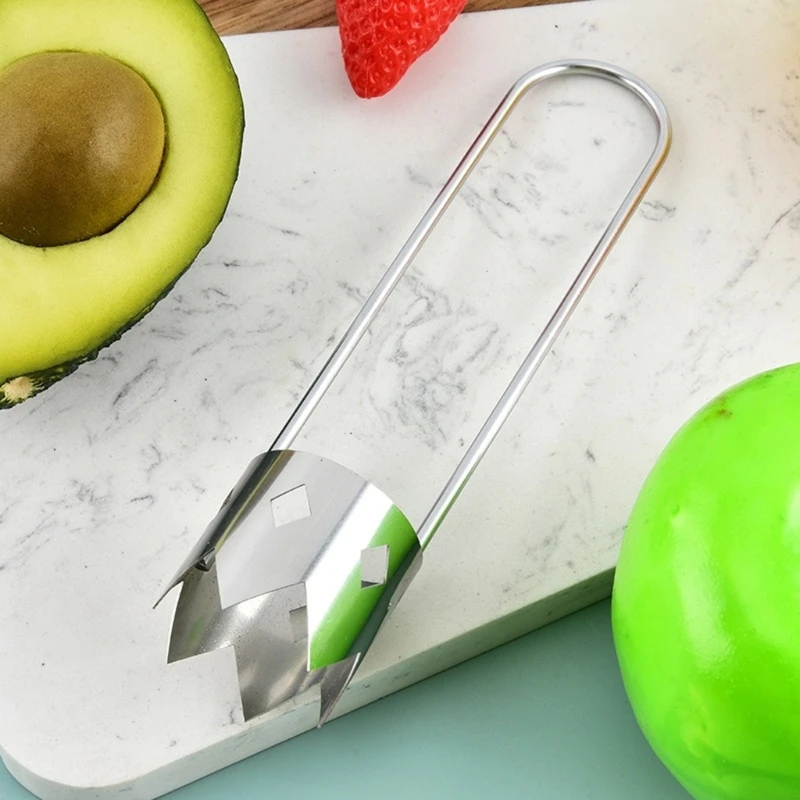 Ergonomic Handle Kitchen Corer Tool Stainless Steel Design Antislip Handle For Quick Removal From Tomatoes Peppers