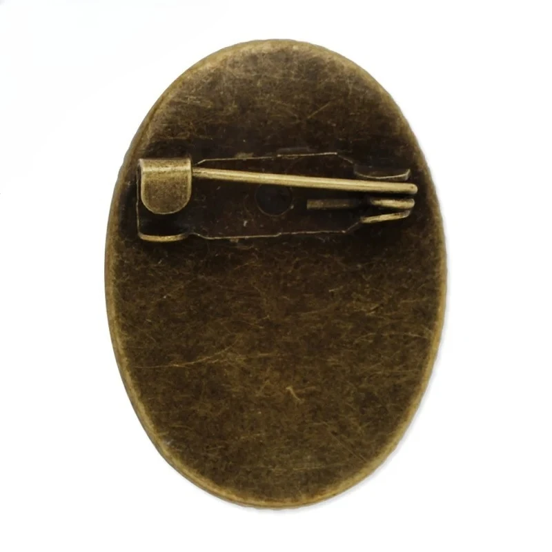 

Brooch with 18x25MM Oval Bezel,Antique Bronze Plated,brass Filled,20pcs/lot-C4711