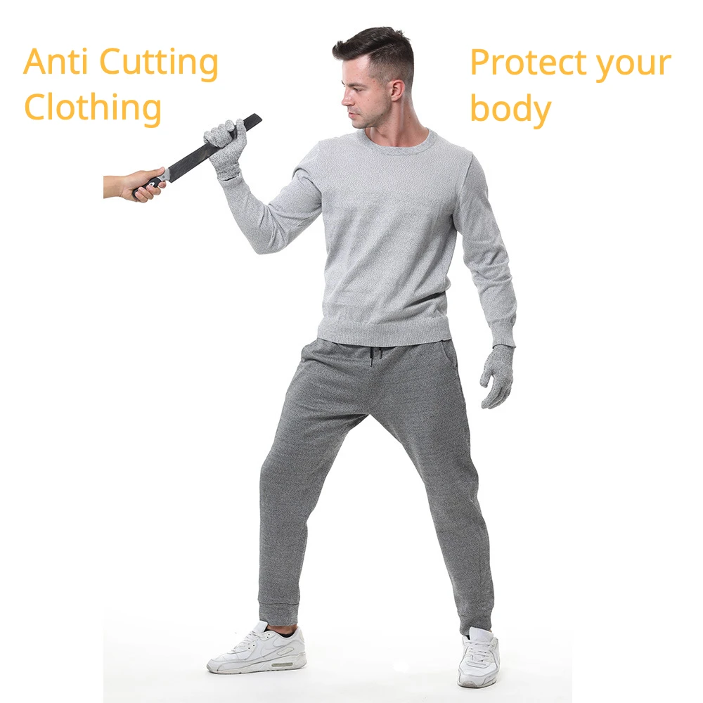 Ultra high molecular weight polyethylene anti cutting clothing HPPE wear-resistant outdoor sports safety protection