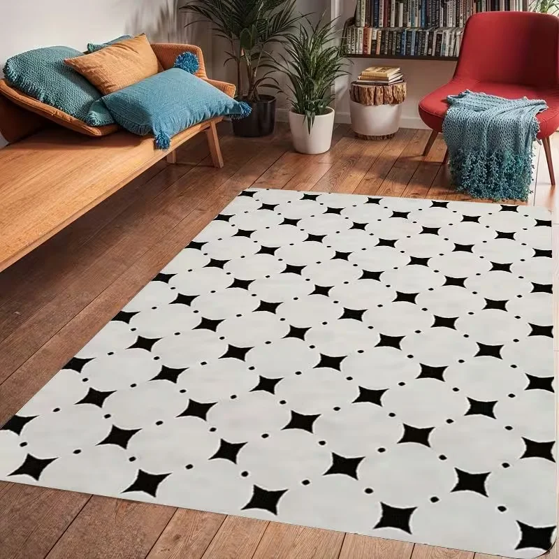 Commercial Printing And Graphics - Minimalist Siyah Beyaz Geometrik Daire Alan