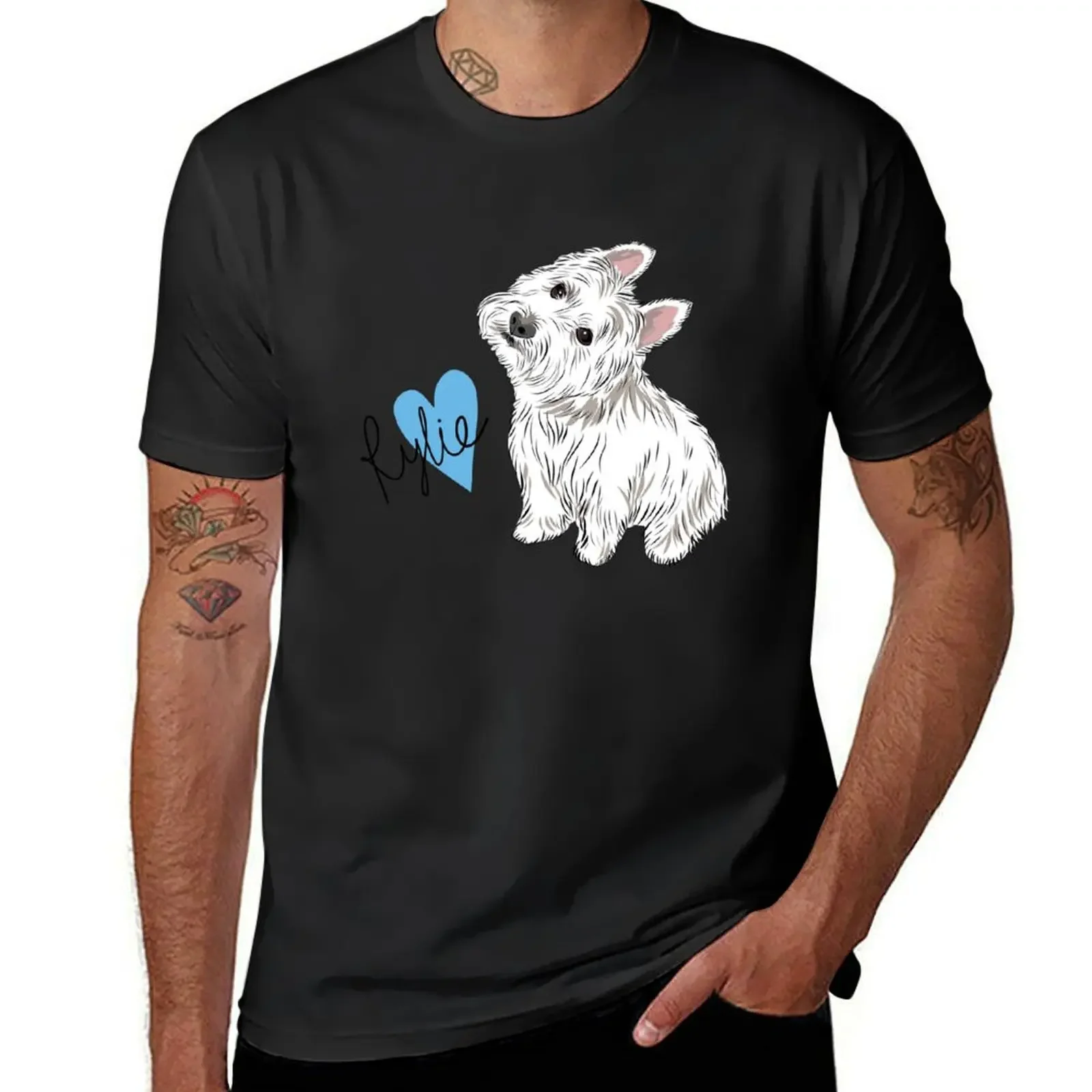 Rylie the Westie T-Shirt oversized summer tops compression shirt men