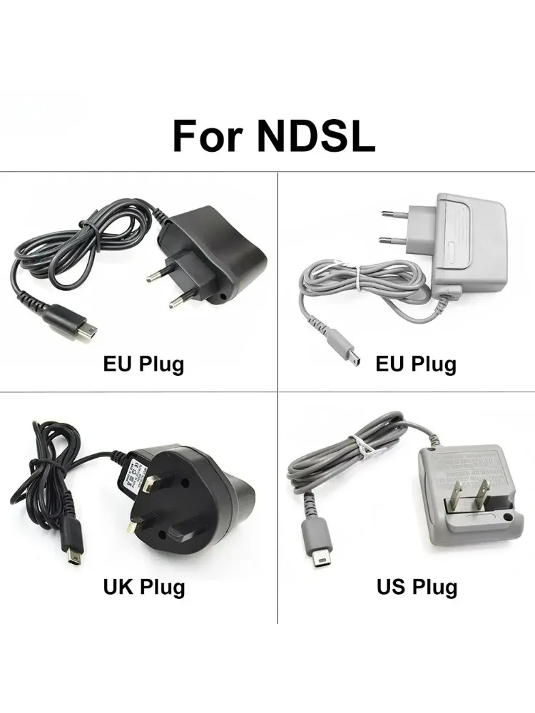 1Set US UK EU Stecker Reise-Wandladegerät Netzadapter für DS Lite NDSL Spielkonsole AC-Netzadapter Ladegerät Zubehör