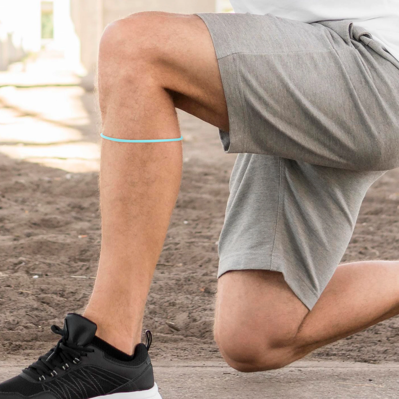 5Pcs Knee Support Sleeve Rings Elastic Silicone Patellas Bands Sports Knee Brace Strap Fixed Stabilizer for Basketball Running