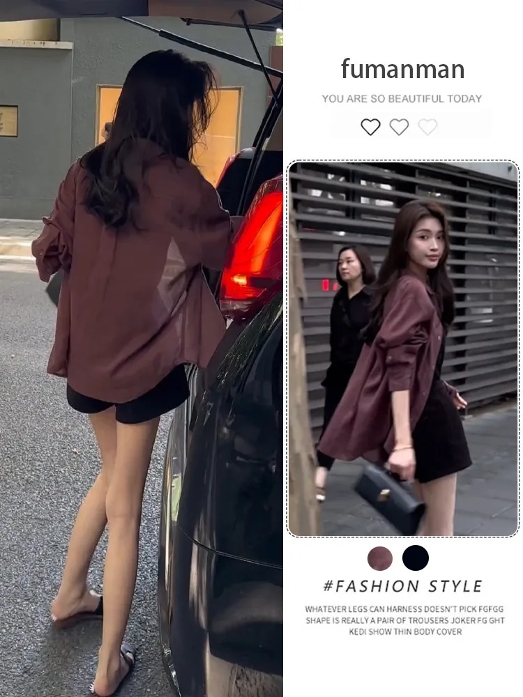 

Осенний комплект, женский новый корейский комплект с ленивым красным длинным светом и ремешком, повседневный комплект футболок, моющийся легкий комплект Po...