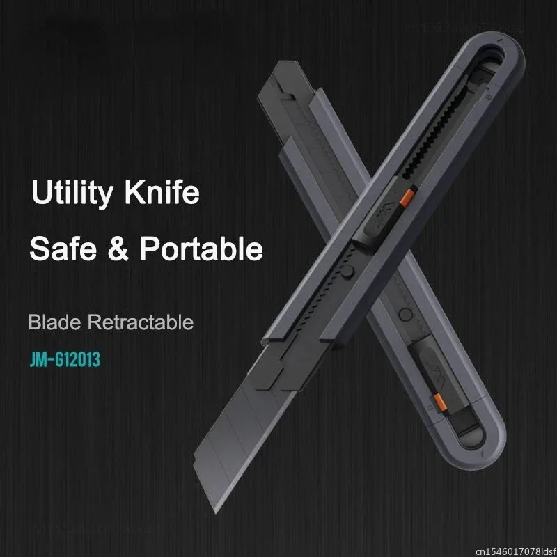  Jimihome 0.79inch Stretch Utility Knife Paper Cutters Carbon Steel Blades Pocket Knife with Safety Lock Handicraft Tools