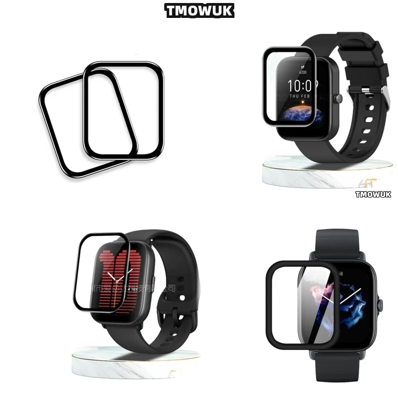 

3D Curved Full - Cover Soft Flexible Protective Film For Amazfit BIP 3 5 6 U Pro Active Unity GTS 2E 2 3 4 MINI Screen - High -