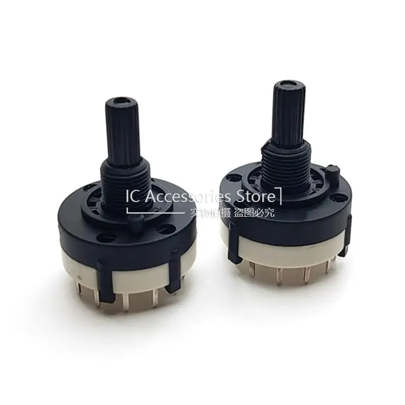 1PCS RS26 1P12T 1 Pole 12 Position Selectable Band Rotary Channel Selector Switch Handle length 20MM