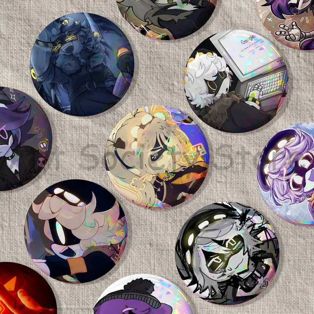 Game M-Murder Drones Brooches for Backpack Accessories 25mm,32mm,48mm,58mm,75mm Round Enamel Pins Cartoon Badge