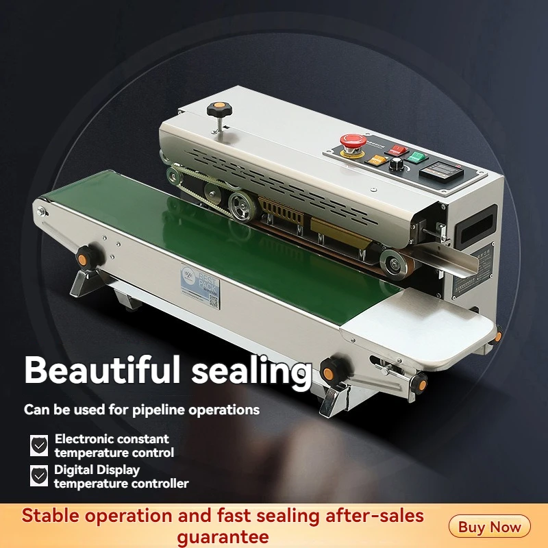 Fully Automatic Sealing Machine, Aluminum Foil Bag Sealing Machine, Commercial Plastic Film Continuous Sealing Machine, Food Moo