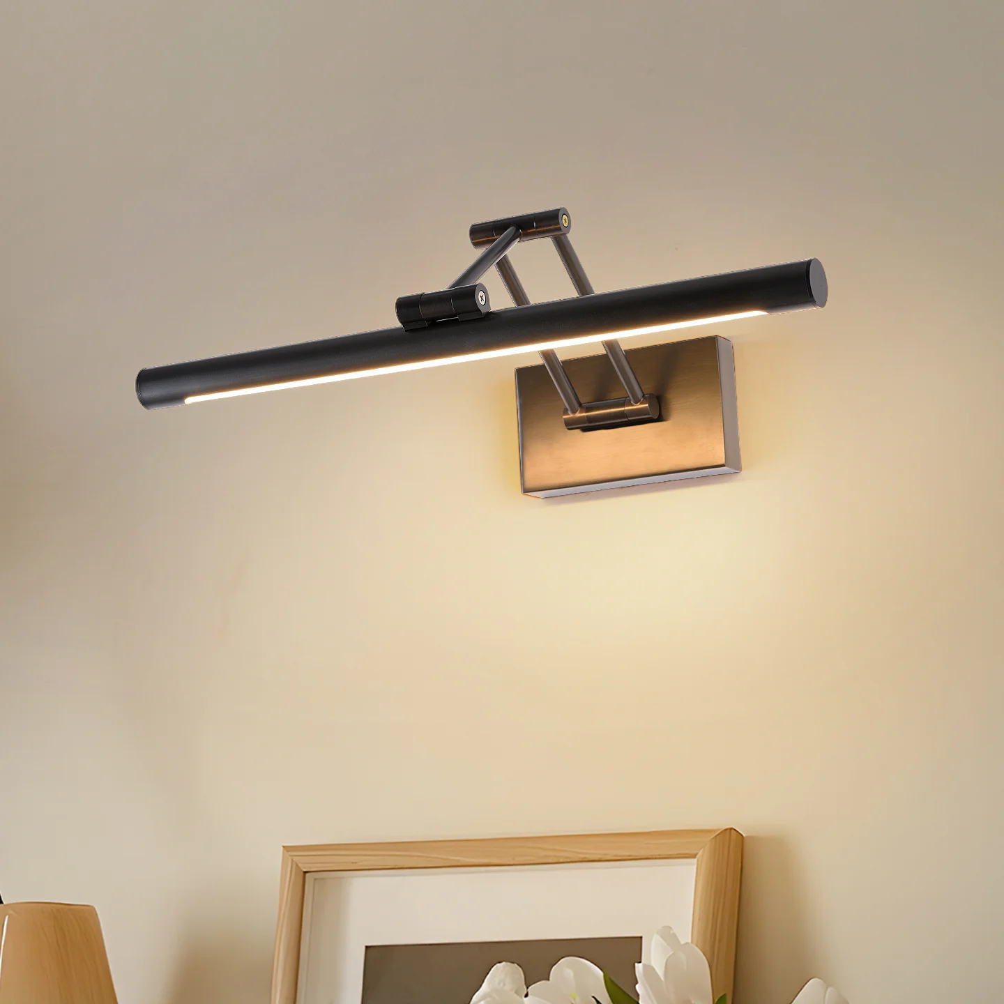 Messing fotolicht, messing woonkamer wandlamp, badkamerspiegellicht, koperen spiegelwandlamp, messing badkamerijdelheid licht