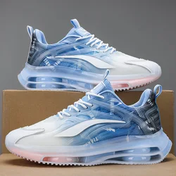 Men's shoes, new summer mesh ultra light running shoes, sports shoes, breathable and shock-absorbing soft soled shoes
