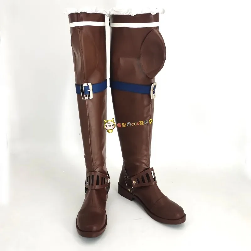 

CyGame LOL Arcane Кейтлин Кирамман Обувь для косплея Кейтлин Сапоги для косплея Длинные сапоги Женщины Мужчины Хэллоуин Карнавал Ролевая игра