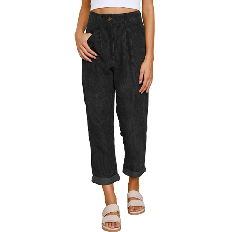 

Damenhosen Ropa De Invierno Para Mujer Autumn Winter Versatile Trousers Buttoned Commuting Trousers Women's Temperament Trousers