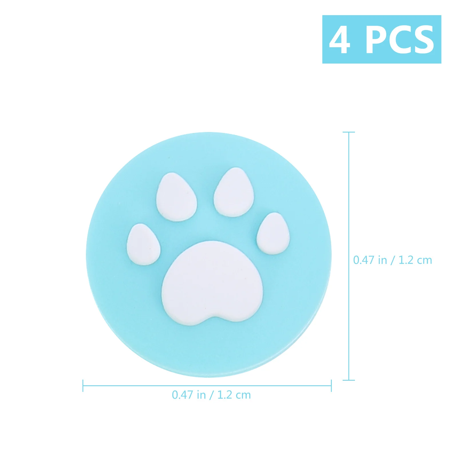 4 قطعة القط باو عصا التحكم قبعات واقية سيليكون الإبهام قبضة يغطي المضادة للانزلاق دائم الألعاب Thumbstick يغطي لوحدات التحكم #6