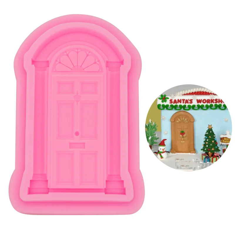 Door and Window Fondant Cake Decoration Silicone Mold Baking Decoration Epoxy 15-591