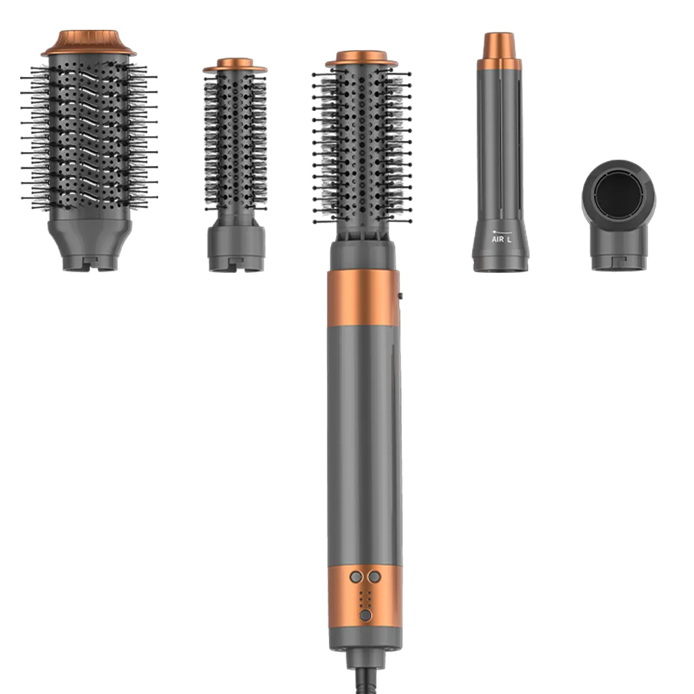 أفضل بيع المهنية مجفف الشعر مجفف الهواء الساخن مشط متعدد درجات الحرارة 7 في 1 مصفف شعر 1200 واط فرشاة مجفف الشعر