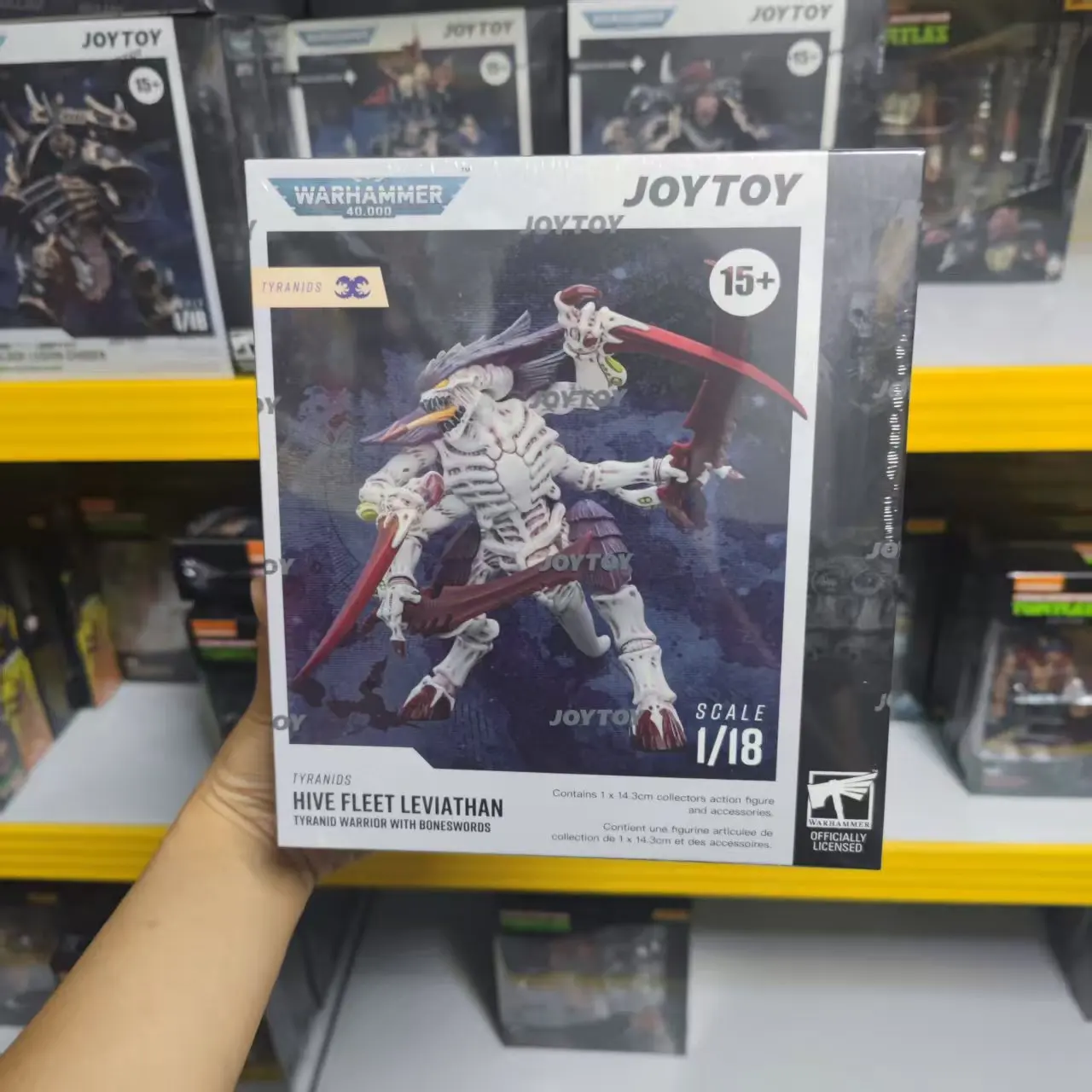 【JOYTOY】วอร์แฮมเมอร์ 40K ไทแรนิดส์ ฮีฟฟลีท ลีวายแธธาน ฟิกเกอร์แอคชั่น 1/18 ของเล่นอนิเมะ
