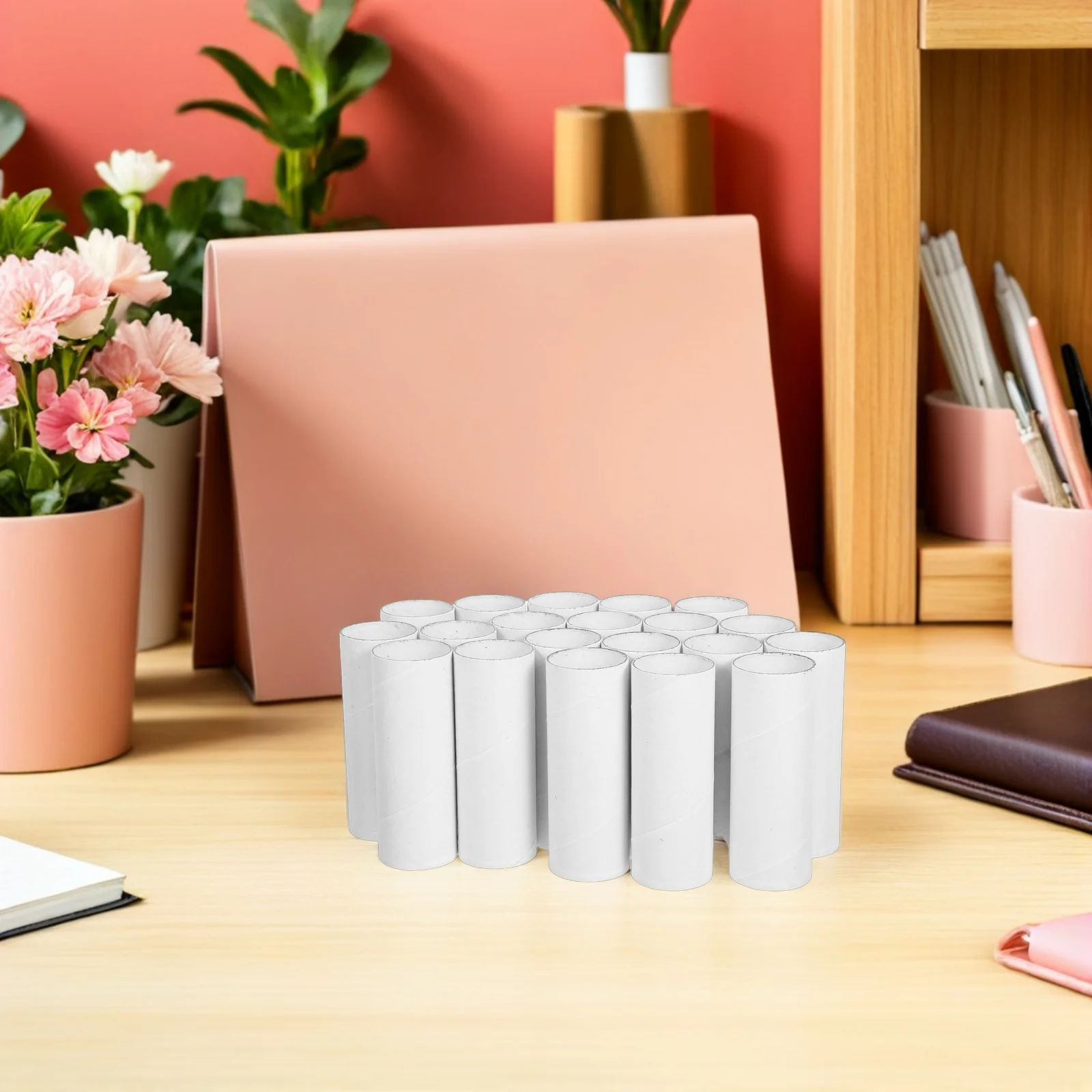 

30Pcs Round Craft Tubes Cardboard Paper Cylinders for DIY Art Supplies Kids School Classroom Toilet Paper Roll Crafts Craft