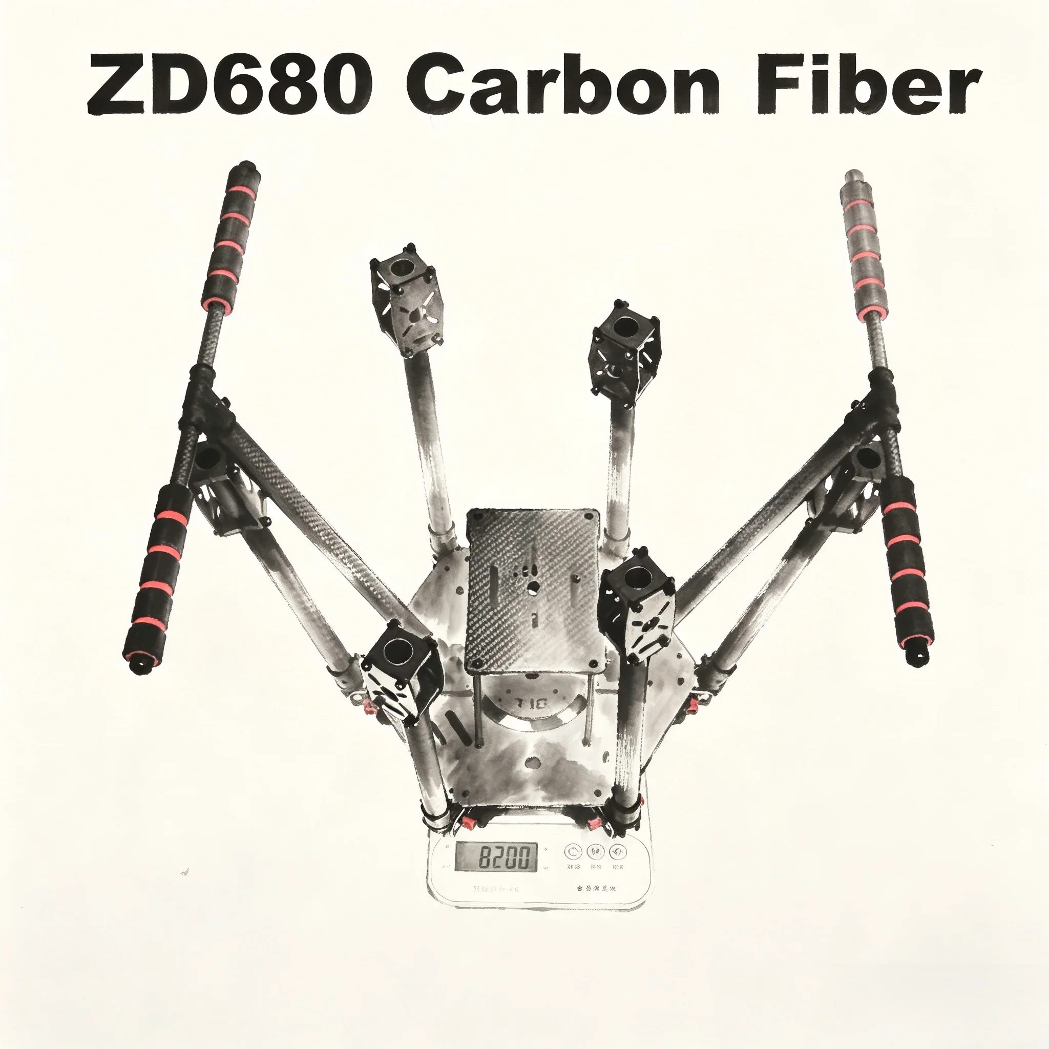 

ZD680 Full Carbon Fiber Hexa-Rotor Foldable Arm Hexacopter Frame Kit for PIXHAWK 2.4.8 Radio with Unflodable Landing Gear
