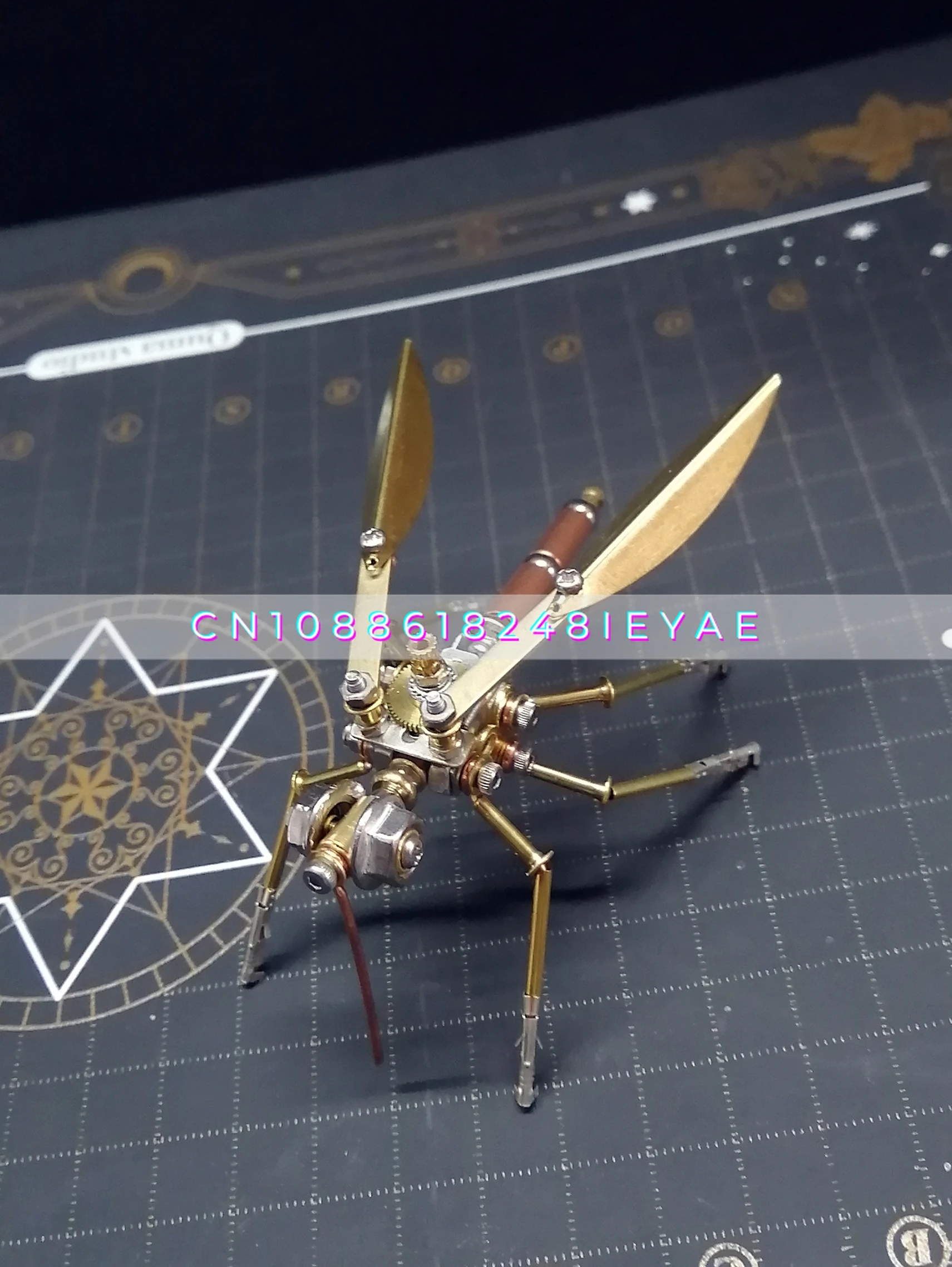 Steampunk Mechanical Insect Mosquito Metal Assembling Model Handmade DIY Three-dimensional Puzzle Decompression Toy