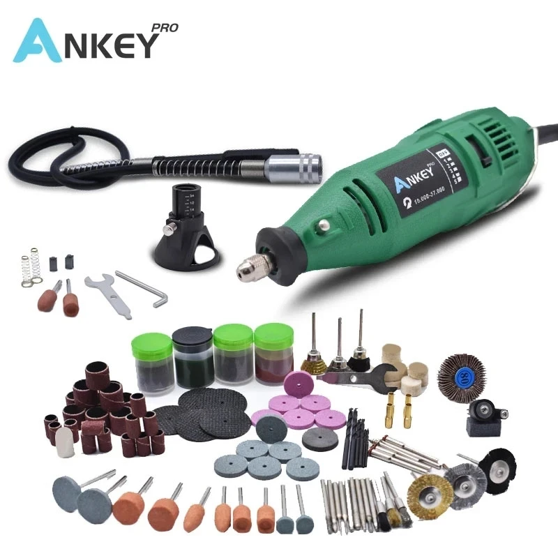 180W Electric Grinder Mini Tool Engraving Dremel Electric Tools Power Rotary Pen DIY Machine Grinder Tool Rotary Grinding Drill