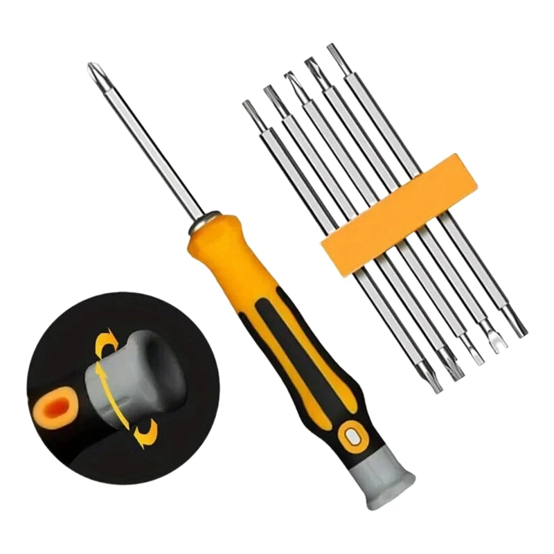 DTA5 Screwdriver Set, Multi-functional Metal Precision Tools, for Electronic Product Repair, Outdoor Emergency, Industrial