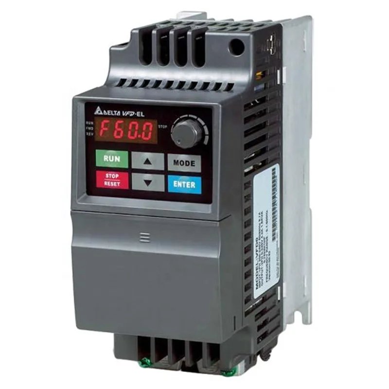 VFD-EL Series 3PH 460V 0.75KW Original Delta Sensorless Vector Control  Compact Drive Inverter VFD007EL43A 0.5HP AC Motor Drive